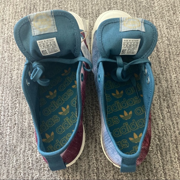 Adidas Originals Nizza RF Size 7 Victory Crimson/ Orbit Indigo/ Off White - Picture 4 of 7